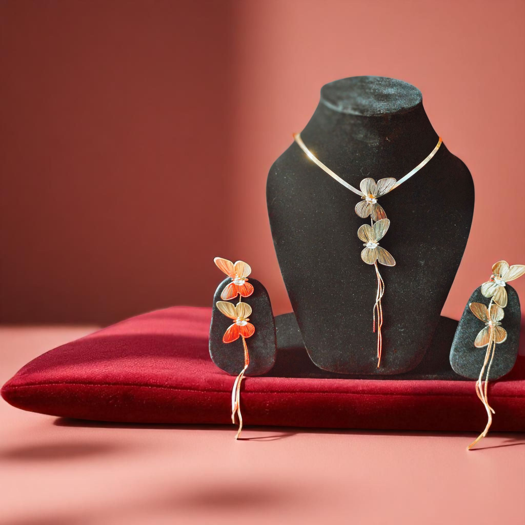 Floral Elegance Necklace & Earring Set